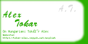 alex tokar business card